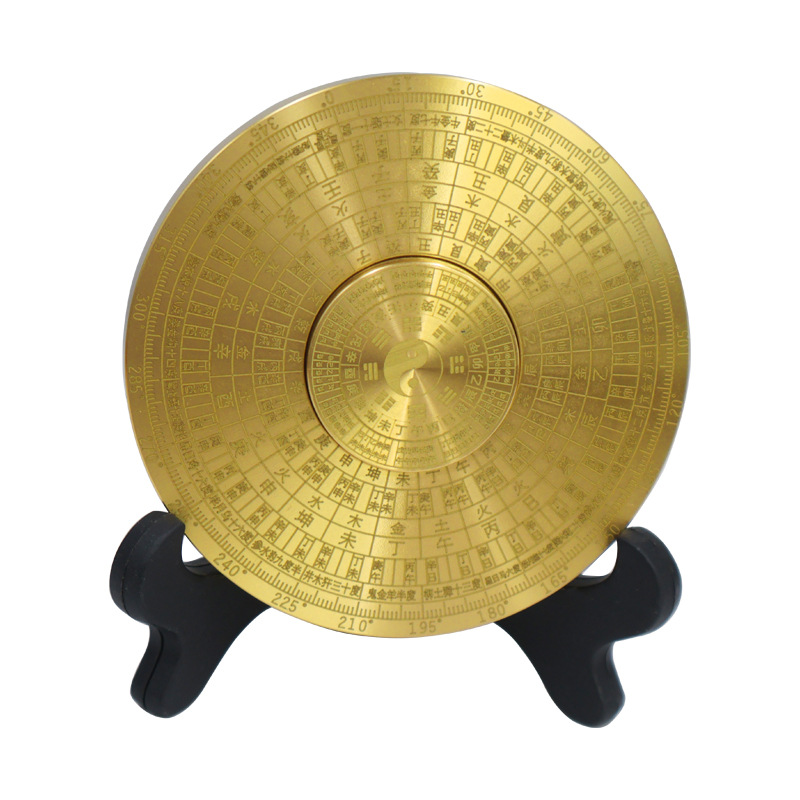 Antique Ritual Brass Compass | Astral Navigation & Ley Line Detection